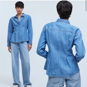 Madewell Blue Chambray Button Down Shirt